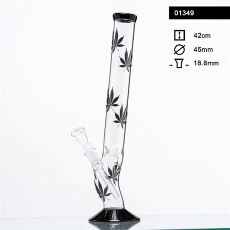 Glas Bong Cannabis Bolt 42cm