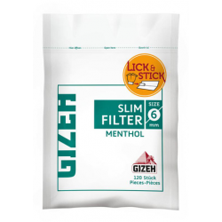 Cigaret Filter Gizeh Menthol 6mm