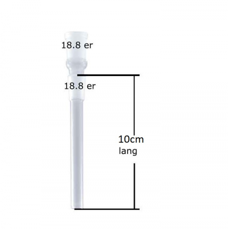 Slamrør 18.8mm 10cm