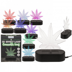 3D Cannabis Lampe