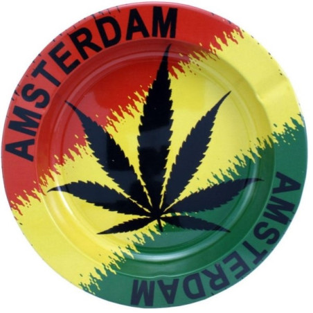 Metal Askebæger Rasta Cannabis