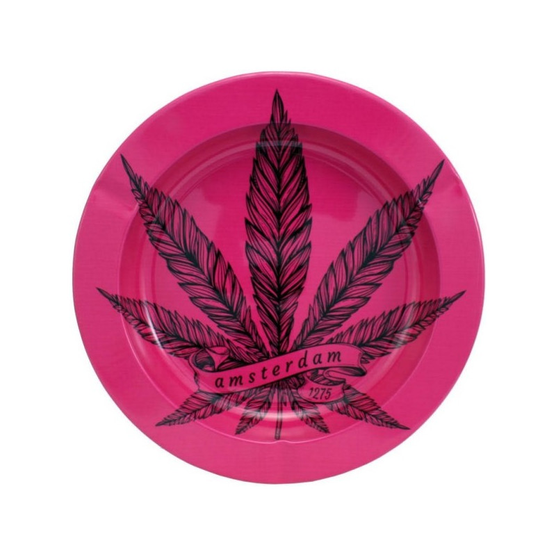 Metal Askebæger Pink Cannabis
