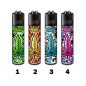 Classic Clipper Lighter Neon Leaves