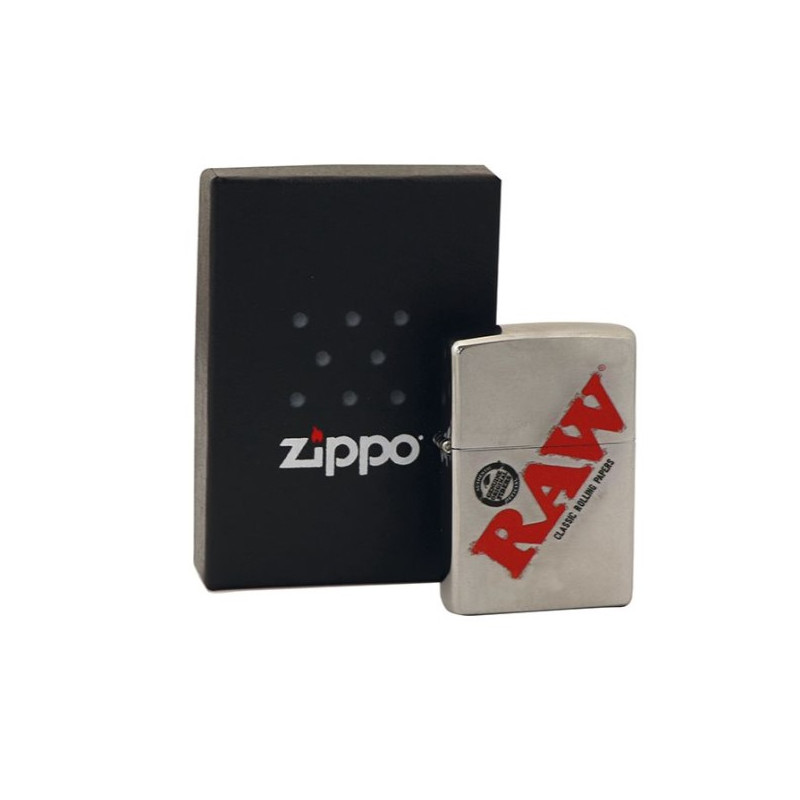 Zippo Lighter RAW Silver
