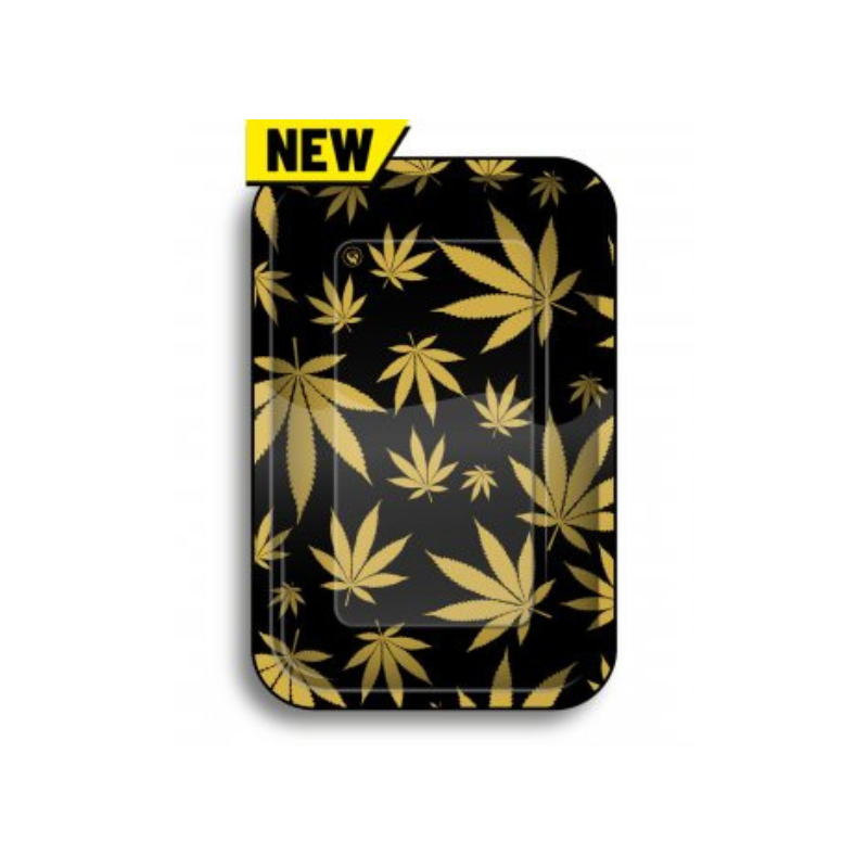 Guld Cannabis Mixerbakke 17.5x27.5cm