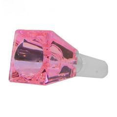 Glas Hoved Cube Pink 18,8mm