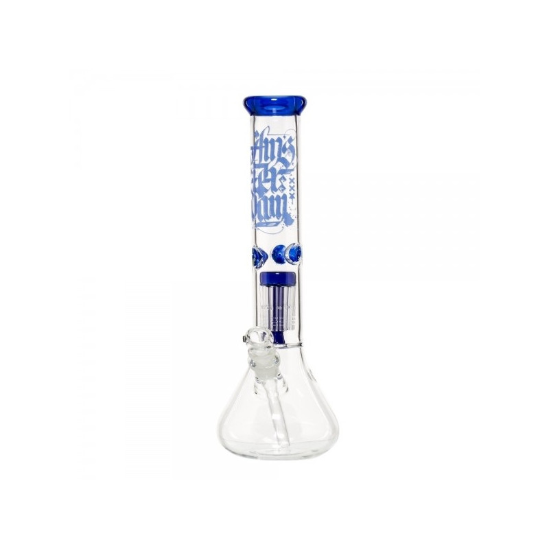 Amsterdam Perc Glas Bong Blå 40cm