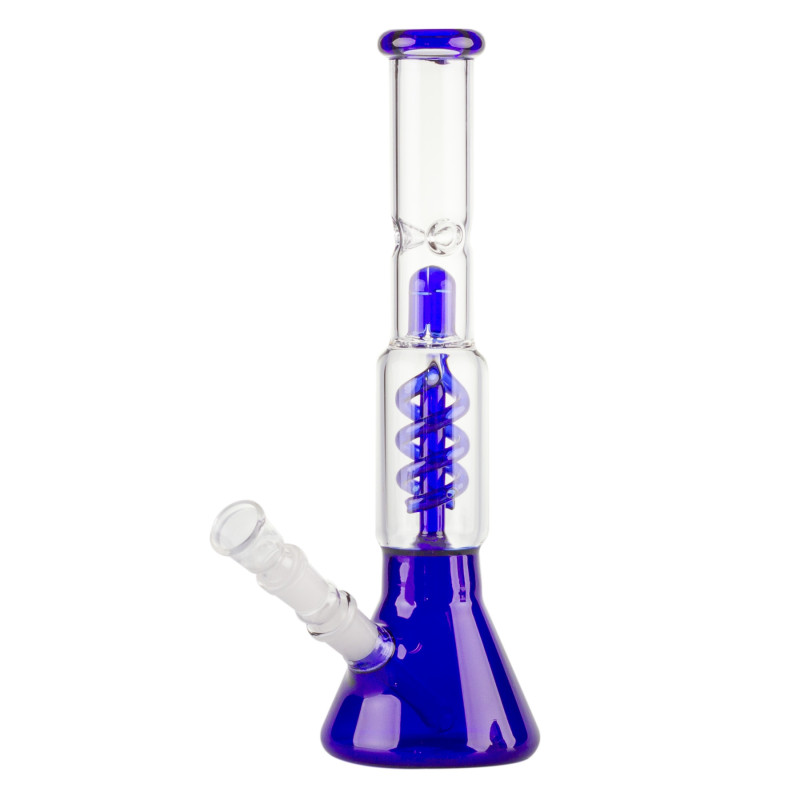 Amsterdam Perc Glas Bong Blå 35cm