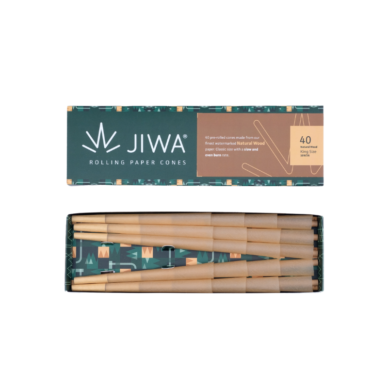 Jiwa Cones Ubleget Kingsize 40stk