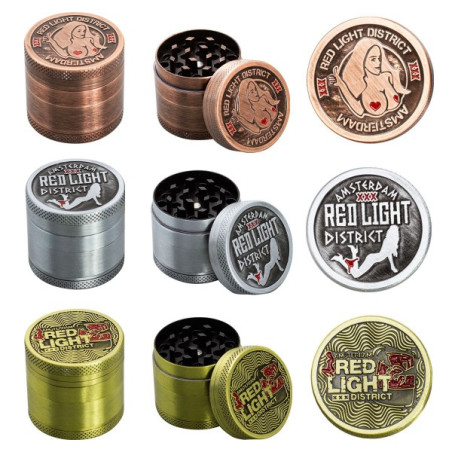 Grinder Red Light 4 Delt 40mm