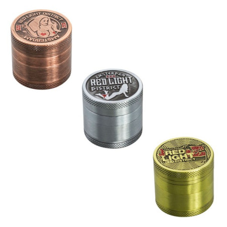 Grinder Red Light 4 Delt 40mm