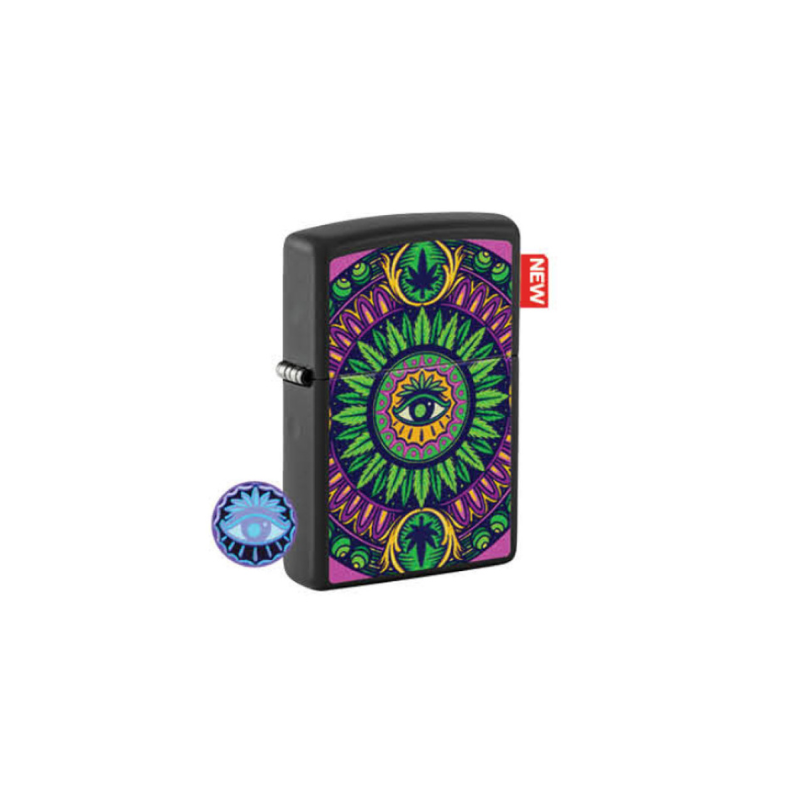 Zippo Lighter Cannabis Pattern