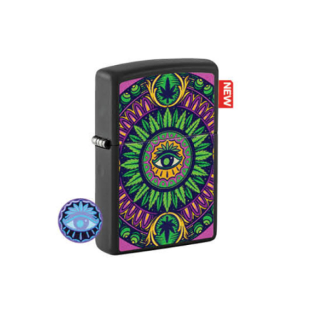 Zippo Lighter Cannabis Pattern