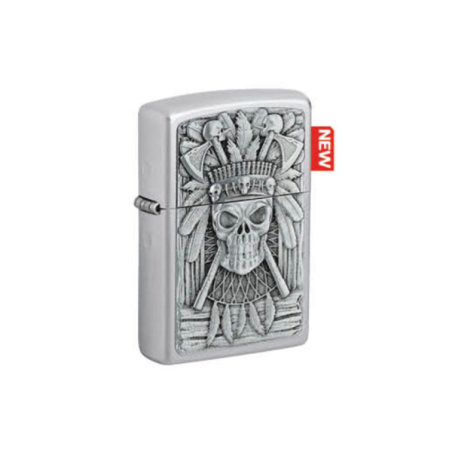 Zippo Lighter Indian Skull