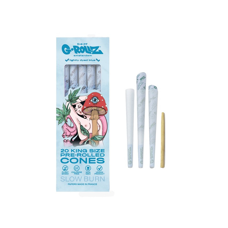 Grollz Blå Cones Kingsize 20stk