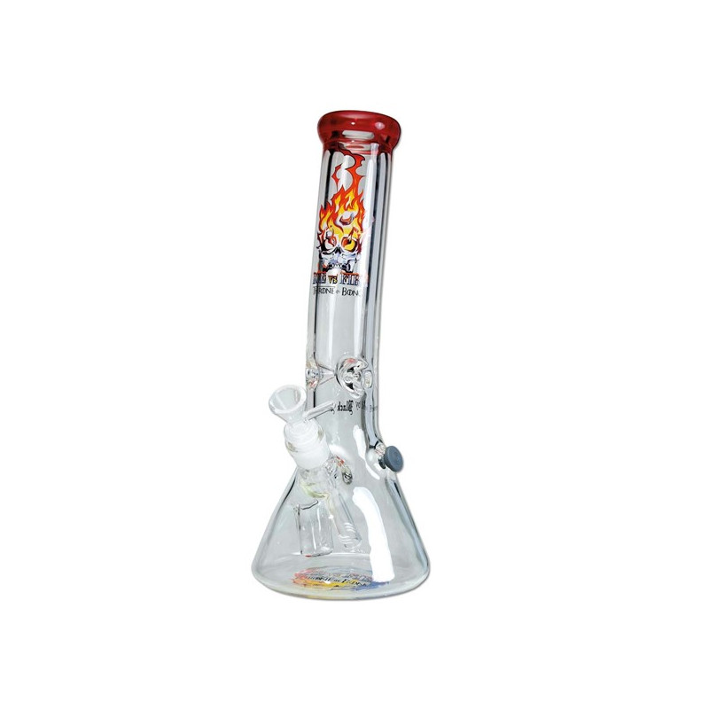 Black Leaf Glas Bong Fire 34cm