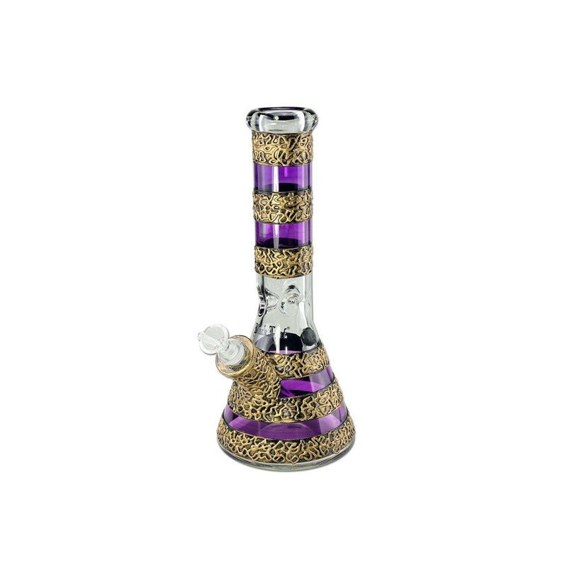 Black Leaf Glas Bong Steam Lilla 32cm