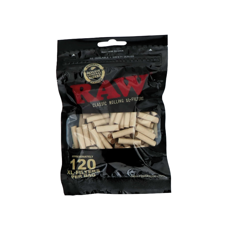 Cigaret Filter Raw Black 6mm