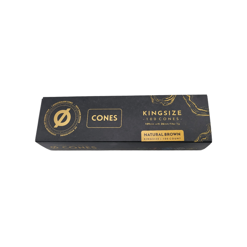 Ø Cones Brun Kingsize 100stk