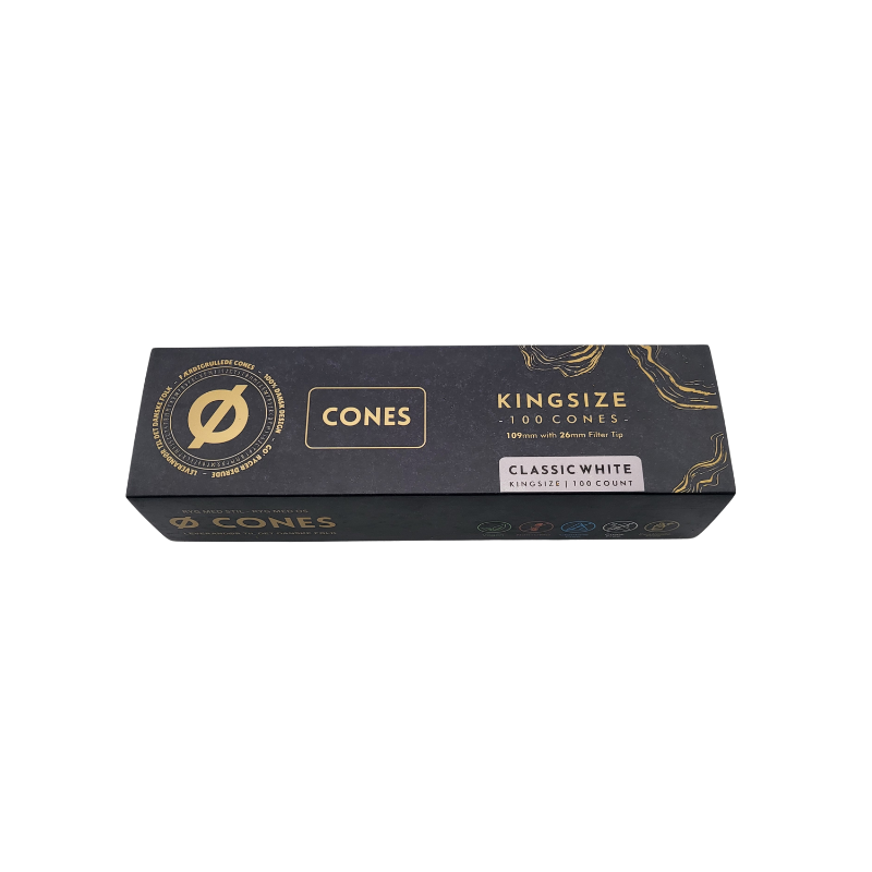 Ø Cones Hvid Kingsize 100stk
