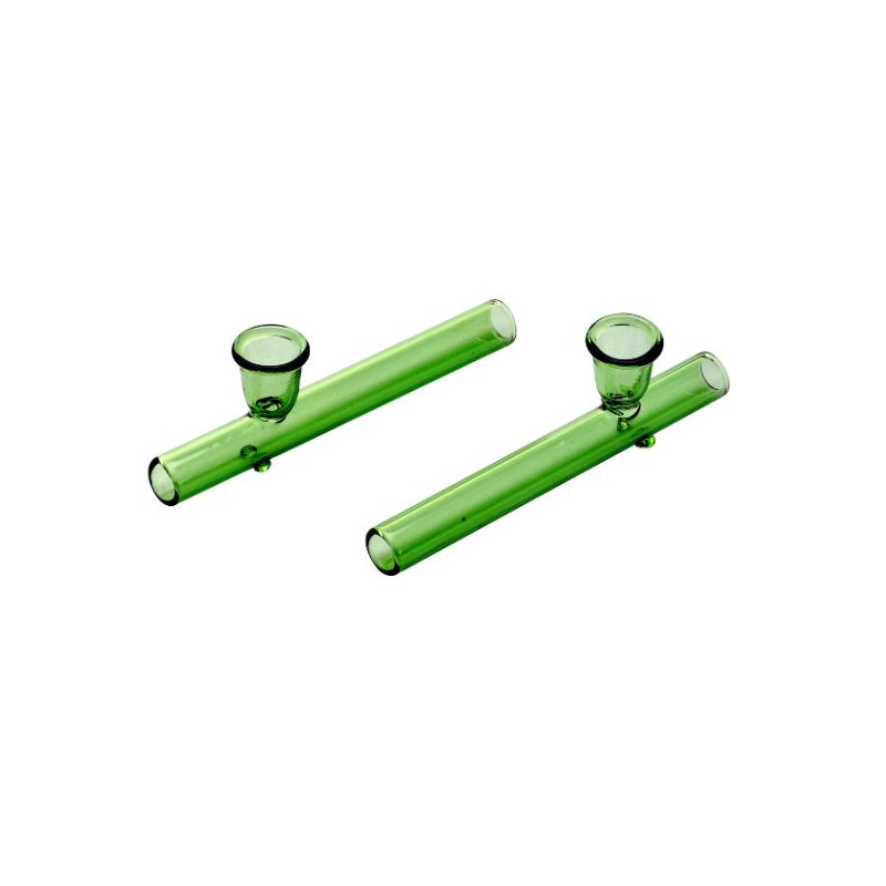 Grøn Glaspibe Mini Tjubang 105mm Grøn Glaspibe Mini Tjubang 105mm
