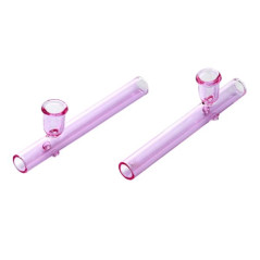 Lyserød Glaspibe Mini Tjubang 105mm
