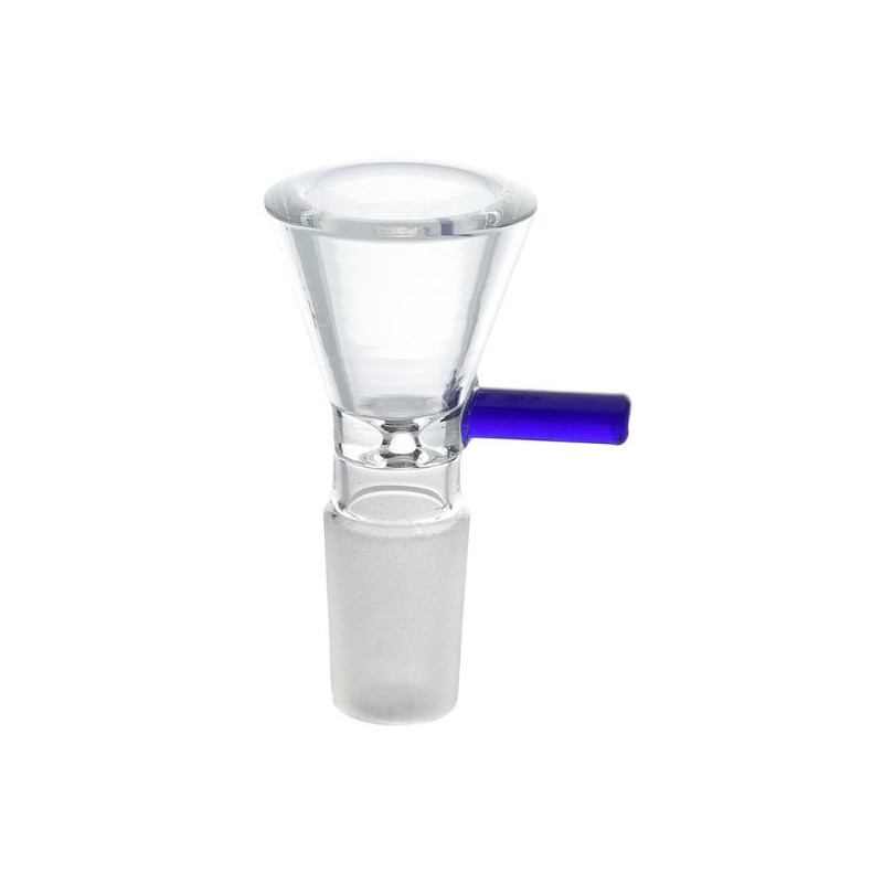 Bong Hoved Glas BB 14,5mm (Blå Greb) Bong Hoved Glas BB 14,5mm (Blå Greb)