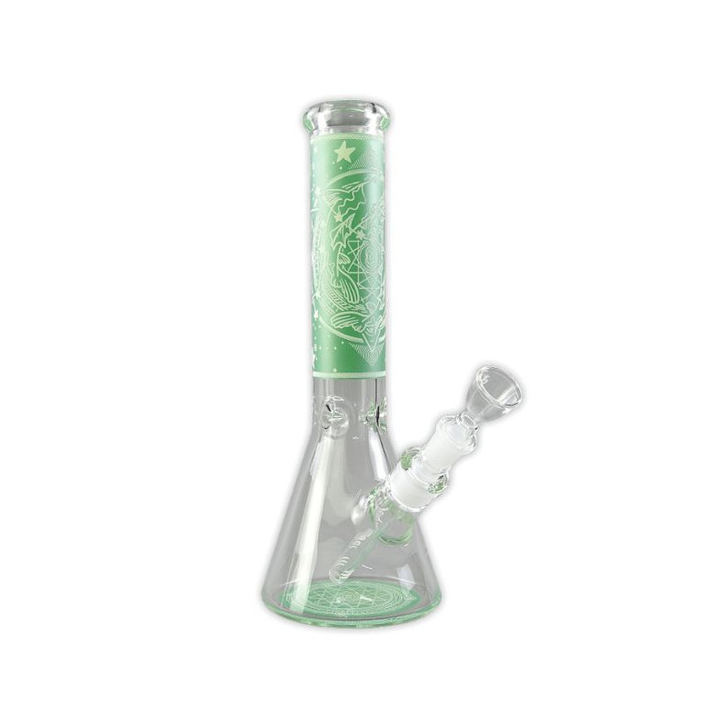 Zodiac Green Glow Bong 35 cm