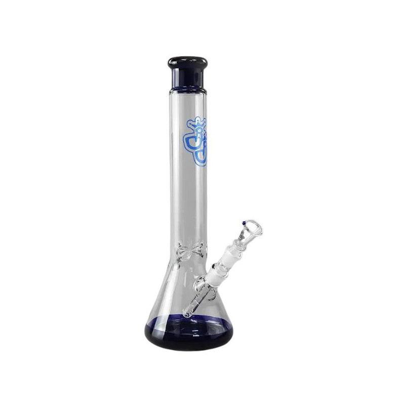 Venice Glas Bong – Klar/Blå 44 cm Venice Glas Bong – Klar/Blå 44 cm