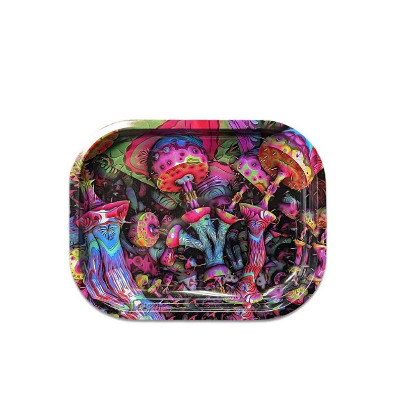 Purple Mushrooms – Metalbakke 14 × 18 cm