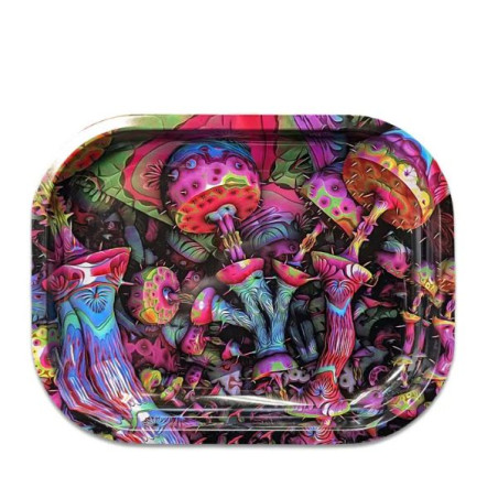 Purple Mushrooms – Metalbakke 14 × 18 cm