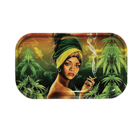 Metal Mixerbakke – Reggae Spirit Woman – 16 × 27 cm