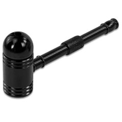 Metal Pibe – 9 cm – Sort – Vindbeskyttet Låg