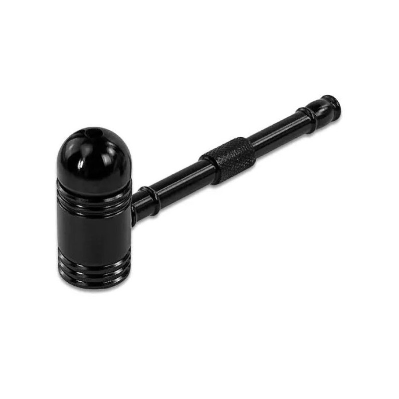 Metal Pibe – 9 cm – Sort – Vindbeskyttet Låg