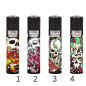 Classic Clipper Lighter Skulls N Flowers