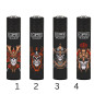 Classic Clipper Lighter Warrior Skull