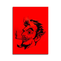 Poser 40mm X 40mm Red Devil