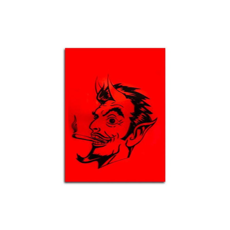 Poser 40mm X 40mm Red Devil
