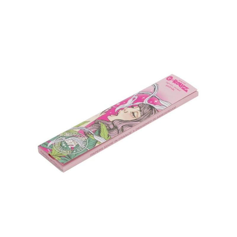 G-Rollz Pink Papir King Size Slim