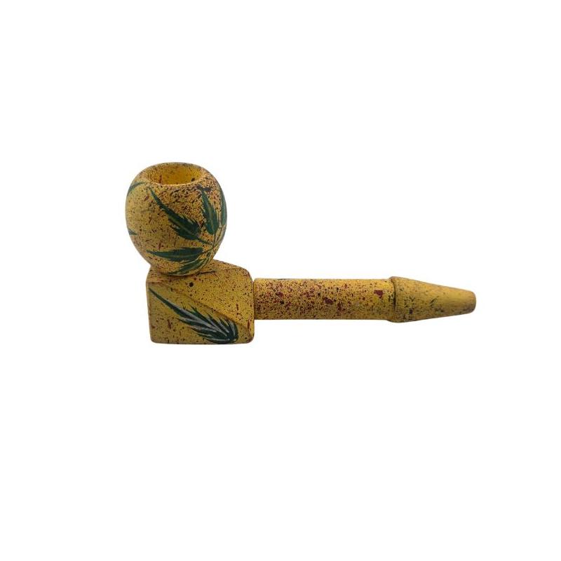Træ Pibe Gul 11cm