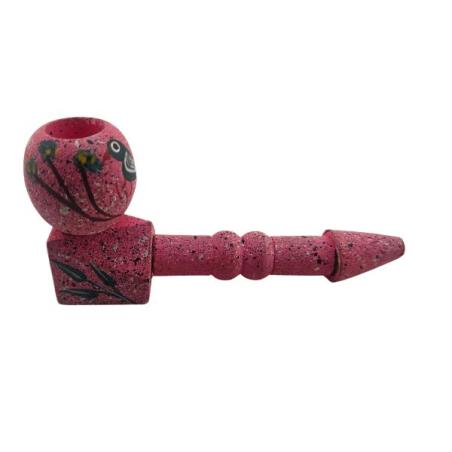 Træ Pibe Pink 11cm