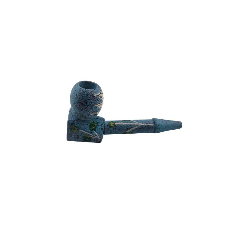 Træ Pibe Blå 11cm