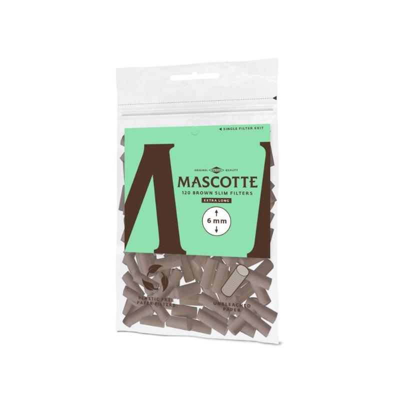 Mascotte Brown Extra Long Slim – 6 mm Filtre