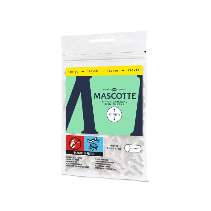 Mascotte Slim Filters – 6 mm – Value Pack 120+30 Mascotte Slim Filters – 6 mm – Value Pack 120+30