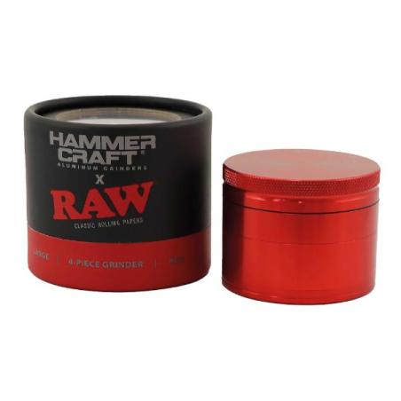 RAW x Hammercraft Grinder – Rød – 62 mm