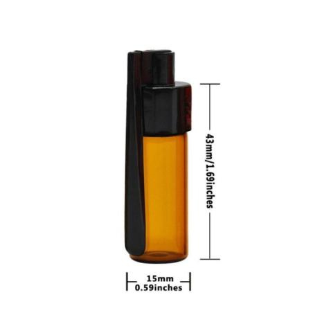Mini Glas Flaske med Ske 43mm