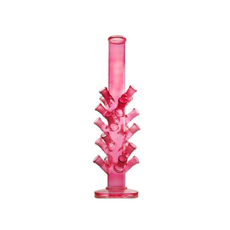 Glas Display Stand Bonghoveder 18,8mm GRÅ