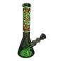 Zodiac Yellow – Glow in the Dark Glas Bong 35 cm