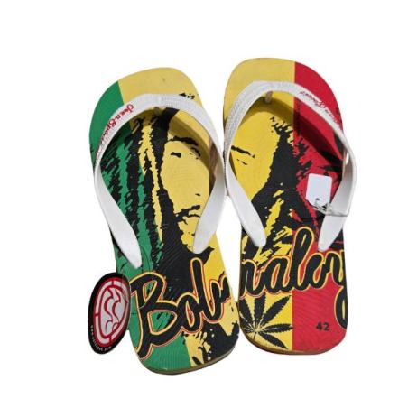 Bob Marley Flip Flops Hvid – Str. 42