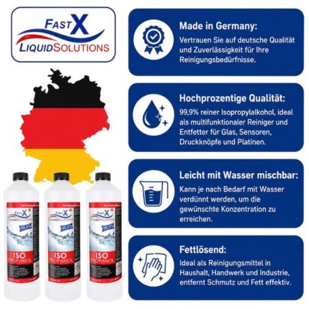 Isopropanol 99,9% Fast X – 1 Liter